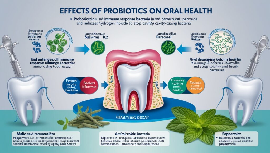 Helpful effects of probiotics on oral health